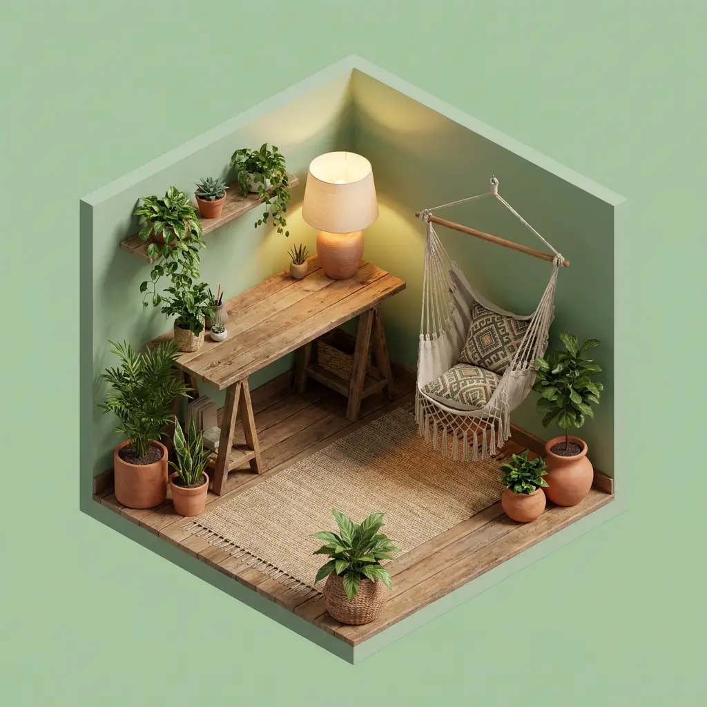 Isométrico — home office