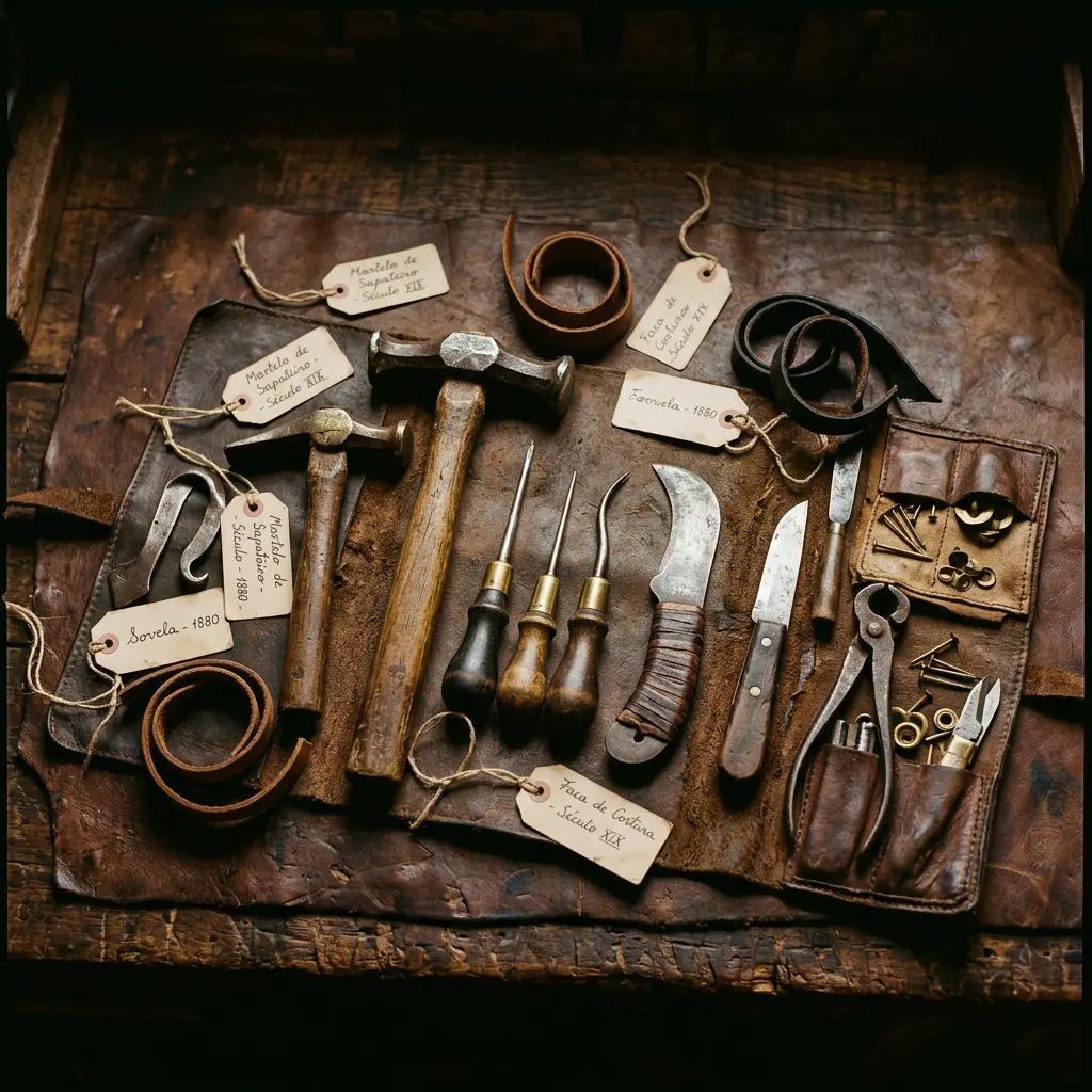 Kit de ofício vintage (flat-lay)