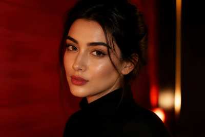 Retrato de beleza com pele radiante