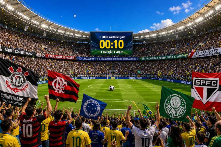 Template estilo futebol / torcida para a apresentação