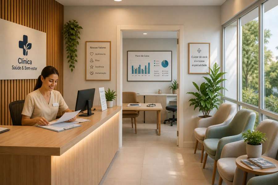 Planilha de fluxo de caixa para médico / clínica no Excel