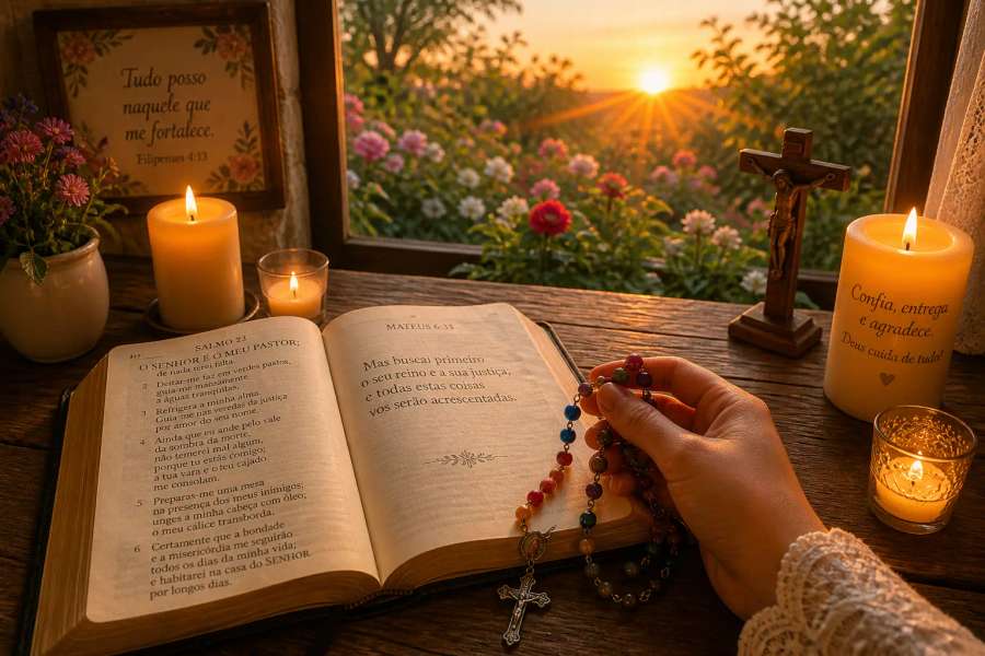 Como rezar o terço e meditar os mistérios