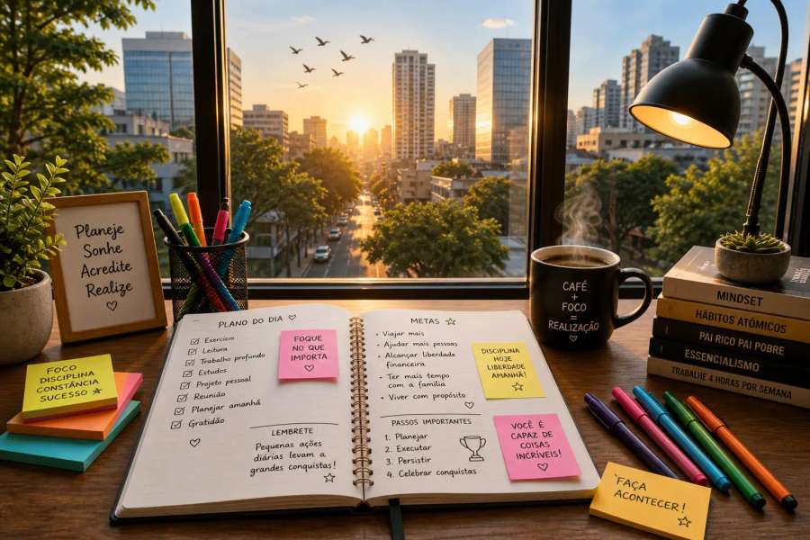 Transforme suas metas em uma agenda da semana