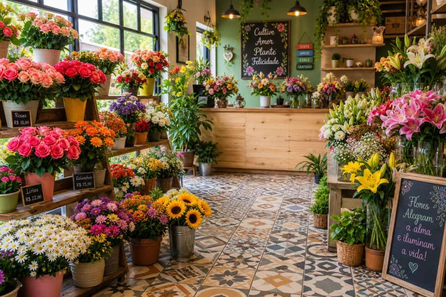 Planilha de controle de estoque para floricultura no Excel