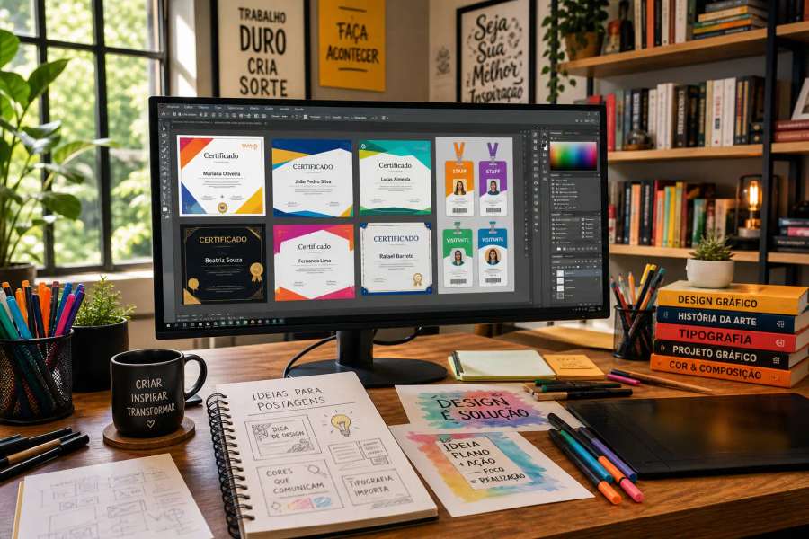 Canva em massa: certificados, crachás e posts de uma planilha (Criar em Lote)
