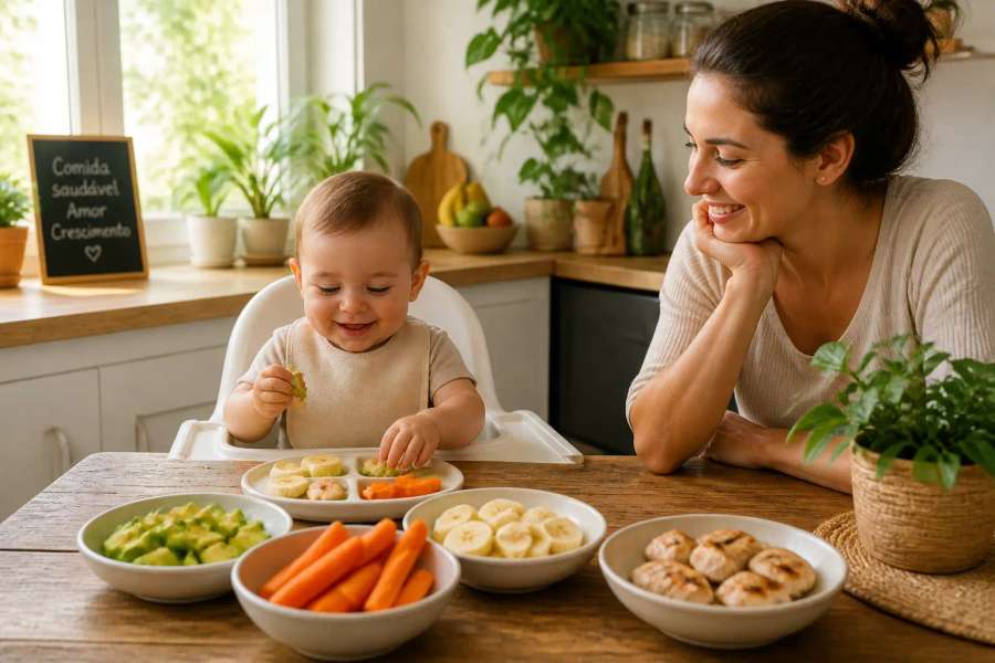 Introdução de sólidos (BLW): oferecer comida na mão sem pânico de engasgo