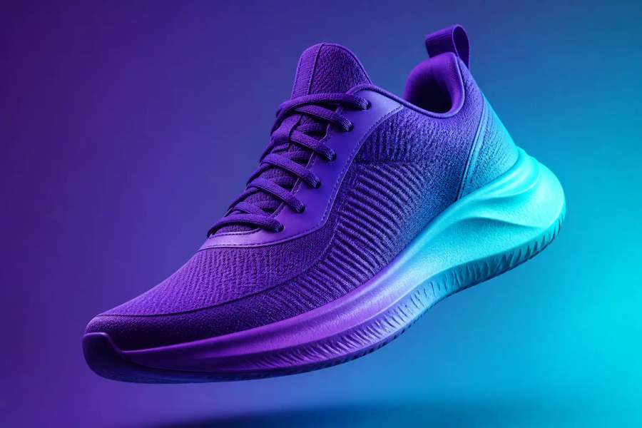 Tenis flutuante em still dinamico