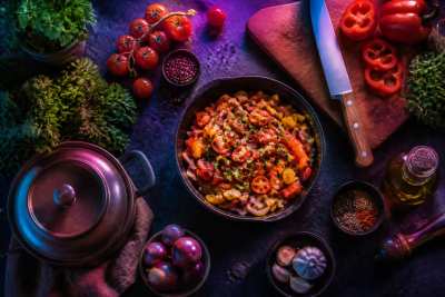 Receita em quadrinhos de quatro painéis