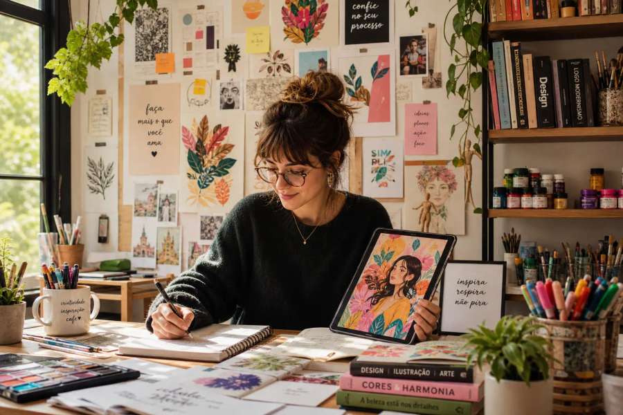 Currículo para Design & Criativo (portfólio) — no feminino