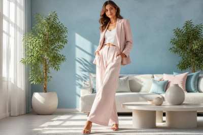 Colagem lifestyle de moda em quatro painéis