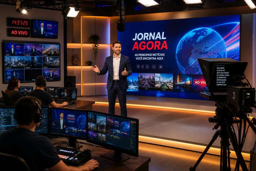 Voz de apresentador de TV / locução broadcast no ElevenLabs