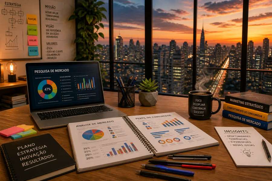 Resumir relatório ou pesquisa de mercado