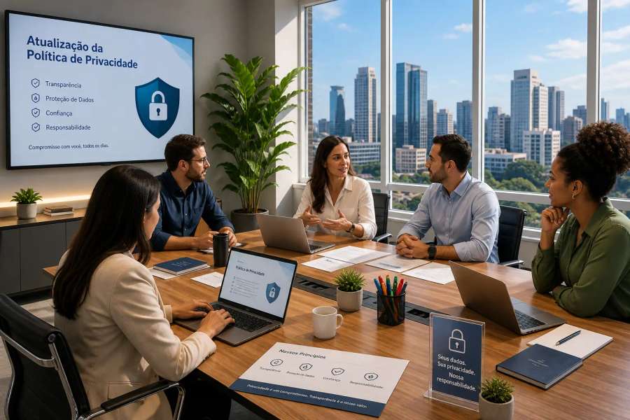 Atualizar a política de privacidade (LGPD)