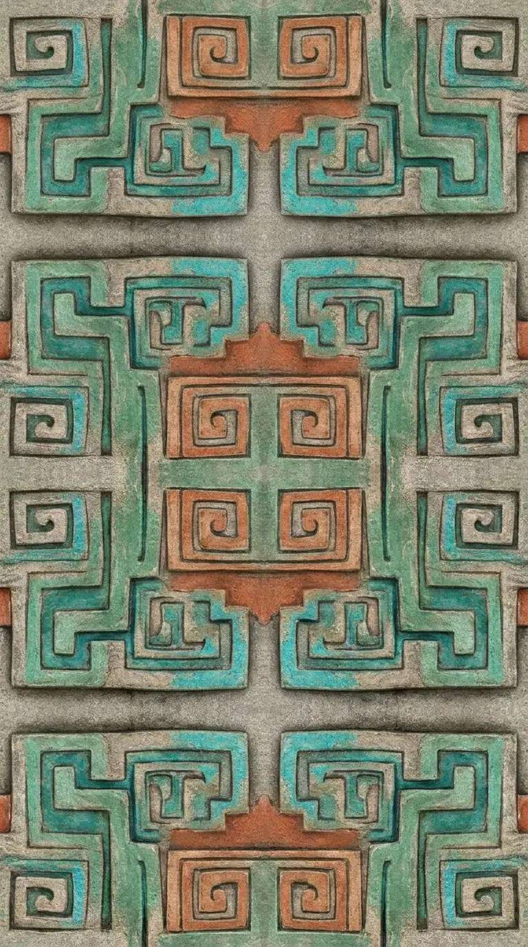 Wallpaper de geometria ancestral
