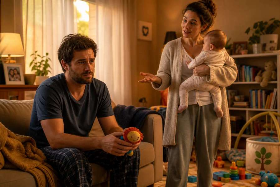 Pai que se sente deslocado: quando ela assume o bebê e diz que você faz "errado"