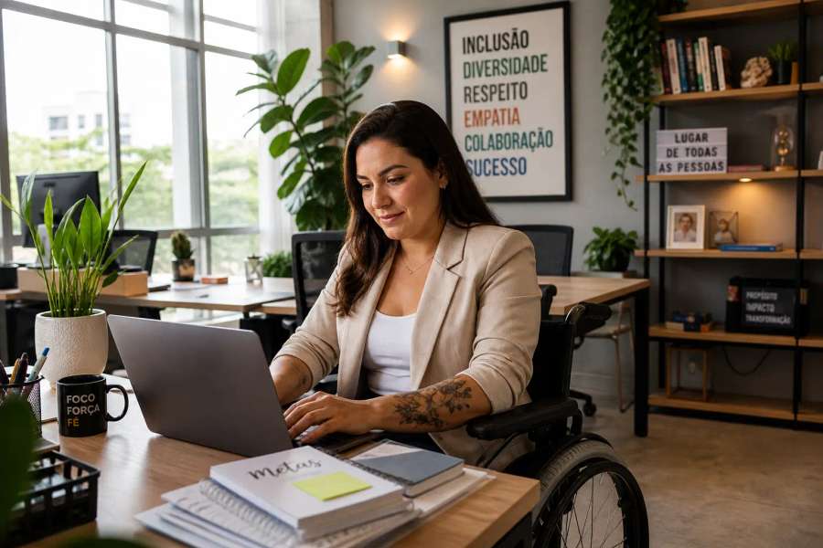 Currículo para vaga afirmativa / PCD — no feminino
