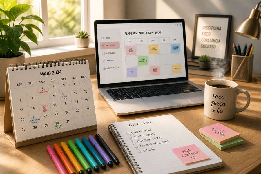 Calendário de conteúdo de 30 dias no Instagram