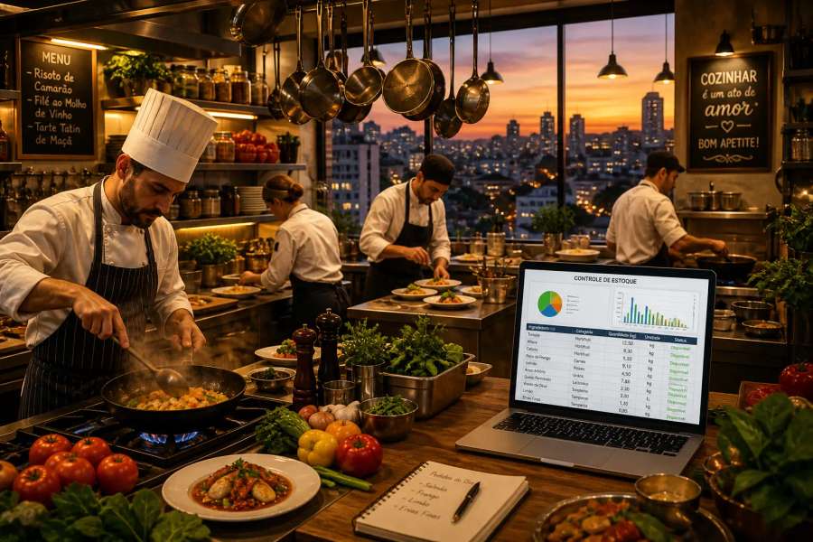 Planilha de controle de estoque para restaurante / lanchonete no Excel