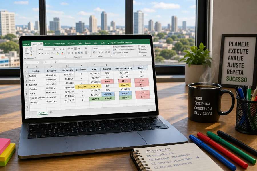Decifrar os erros do Excel: #REF!, #VALOR!, #NOME?, #DIV/0!