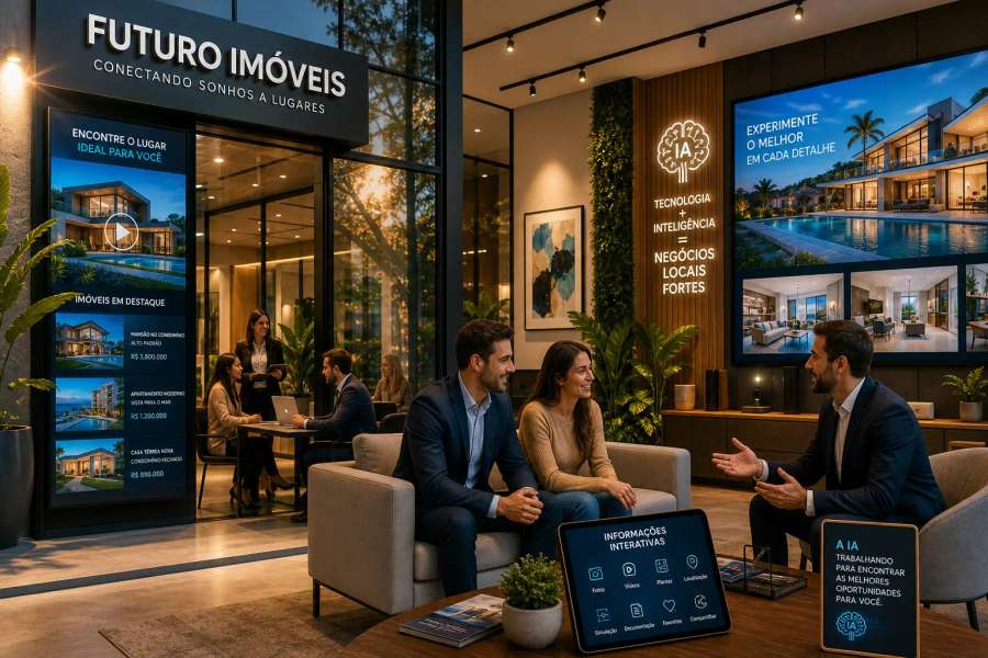 Vender vídeo com IA pra negócio local (imobiliária, restaurante, clínica, academia)