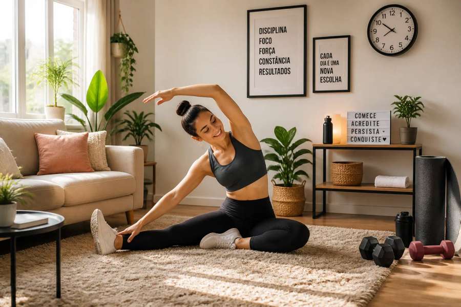 Treino em casa para iniciantes