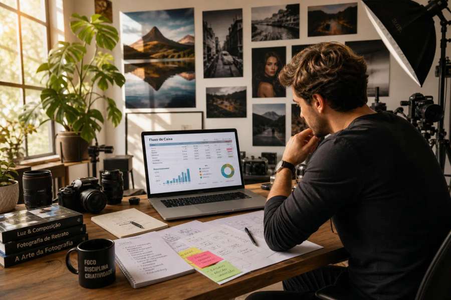 Planilha de fluxo de caixa para fotógrafo no Excel