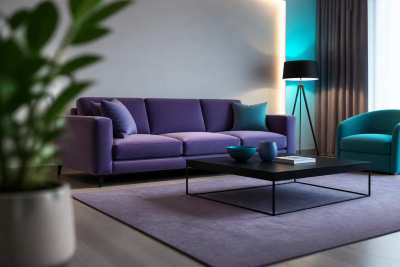 Sala de estar minimalista