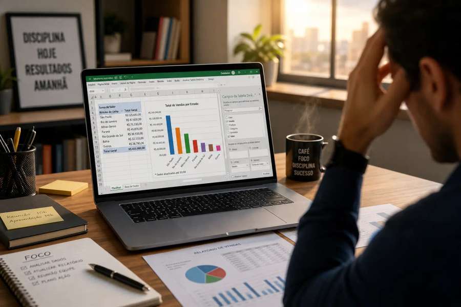 Tabela dinâmica não atualiza no Excel (colocou dado novo e nada mudou)