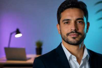 Retrato corporativo em luz suave