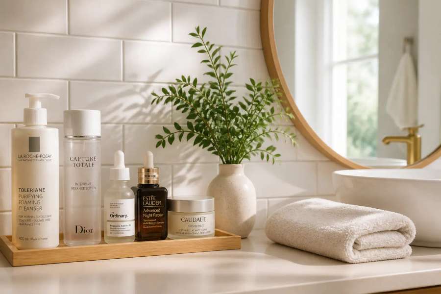 Montar rotina de skincare (manhã e noite)