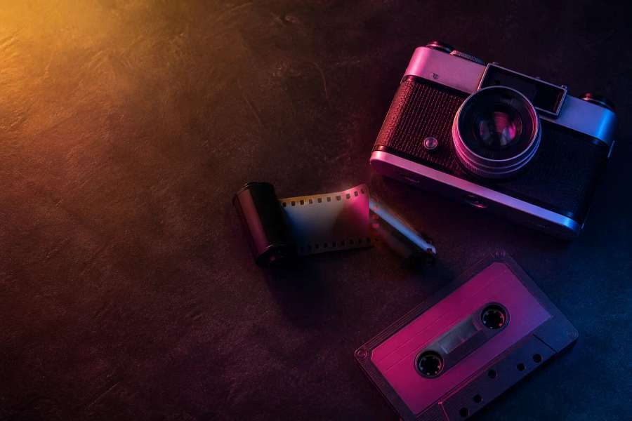 Retrato analógico em filme dos anos 1980