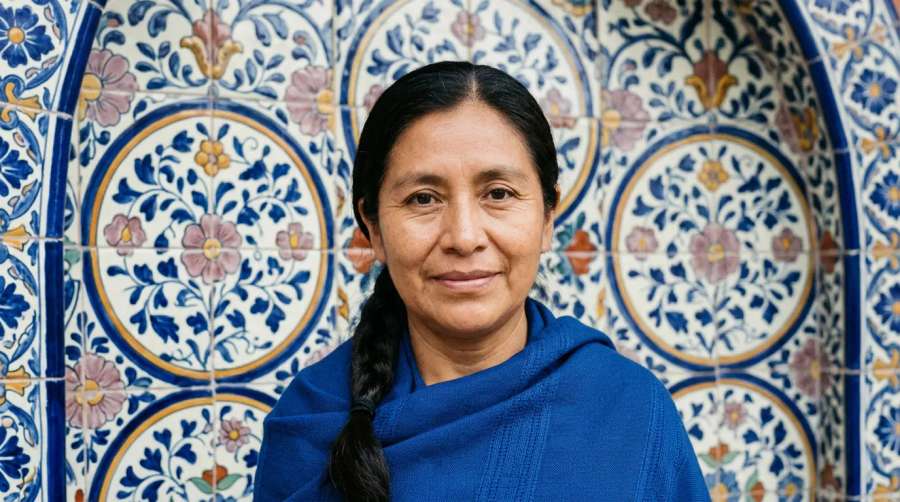 Retrato de beleza — moldura talavera