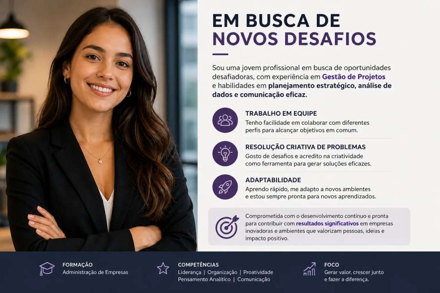 Otimizar o resumo do currículo para soar mais profissional