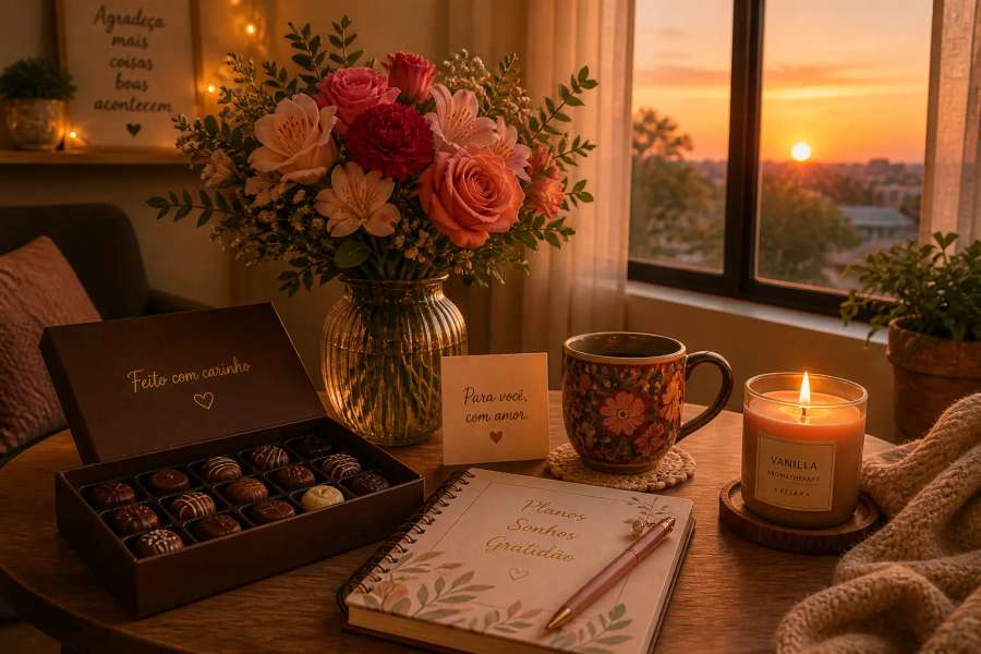 Ideias de presente para a mãe por orçamento