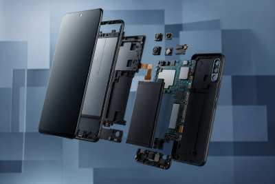 Smartphone genérico desconstruído