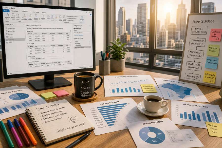 Power Query: juntar planilhas e fontes (ETL)