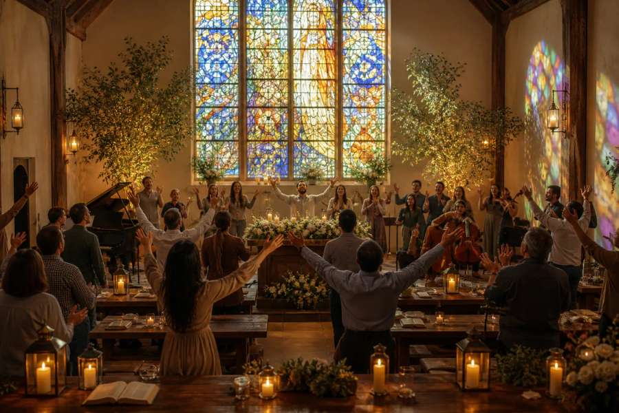 Louvor de adoração para o culto