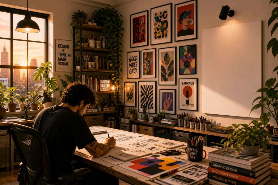 Currículo para Design & Criativo (portfólio) — no masculino