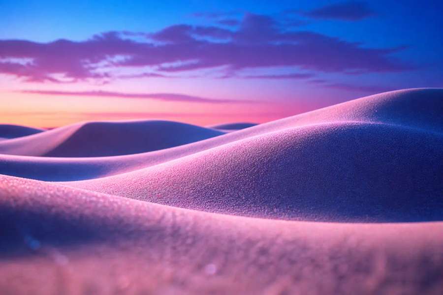 Wallpaper de dunas ao pôr do sol