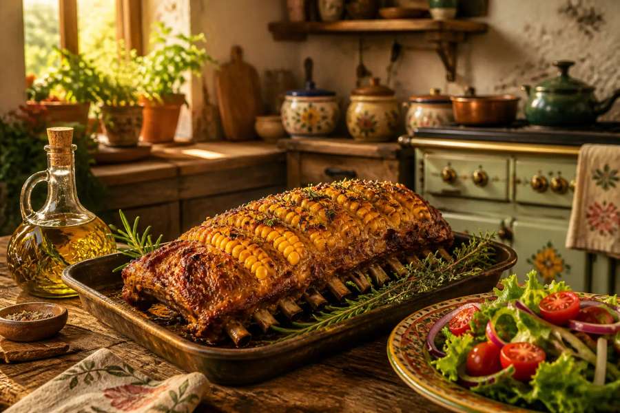 Costelinha de milho no forno: receita viral + roteiro de reel