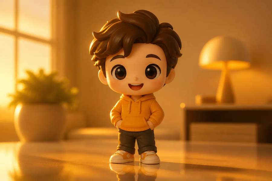 Boneco chibi de vinil