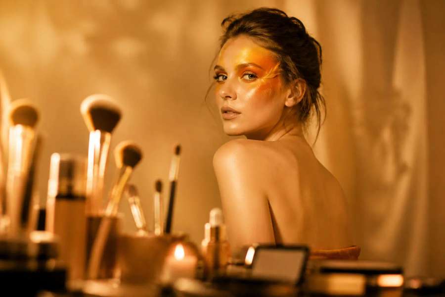 Maquiagem editorial artistica