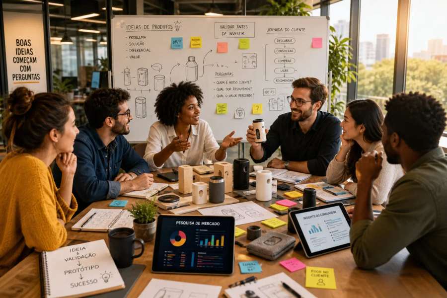 Validar a ideia de produto antes de gastar com estoque