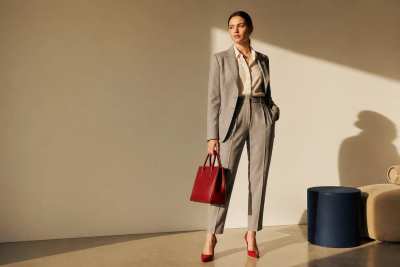 Editorial de moda em alfaiataria neutra