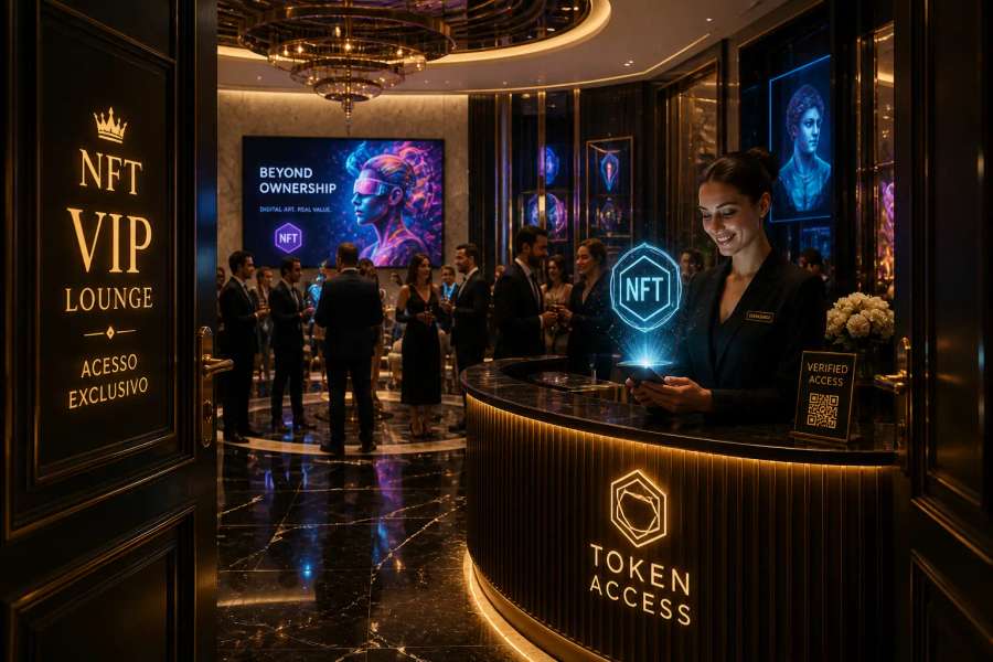 Acesso por carteira: libera VIP quem tem o token/NFT