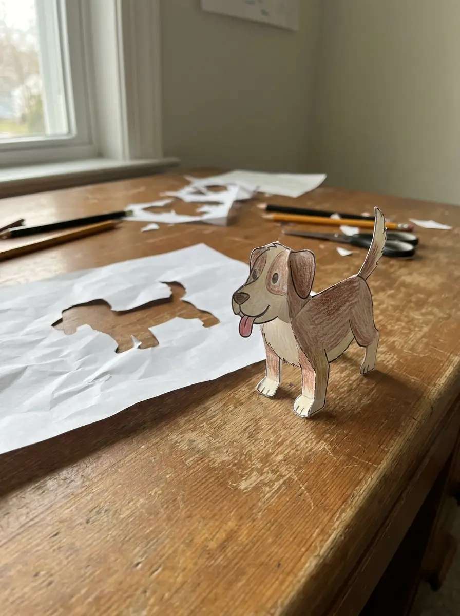Recorte de papel: seu pet ganha vida