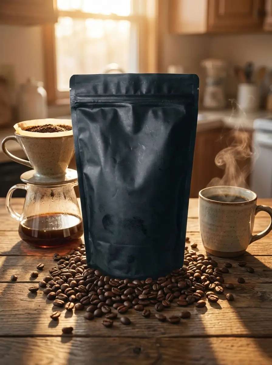 Depois — Embalagem de café