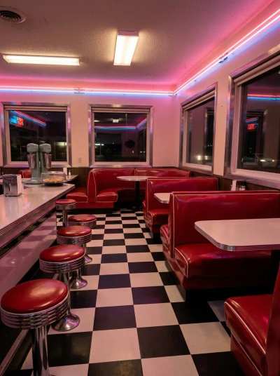 Diner retrô neon