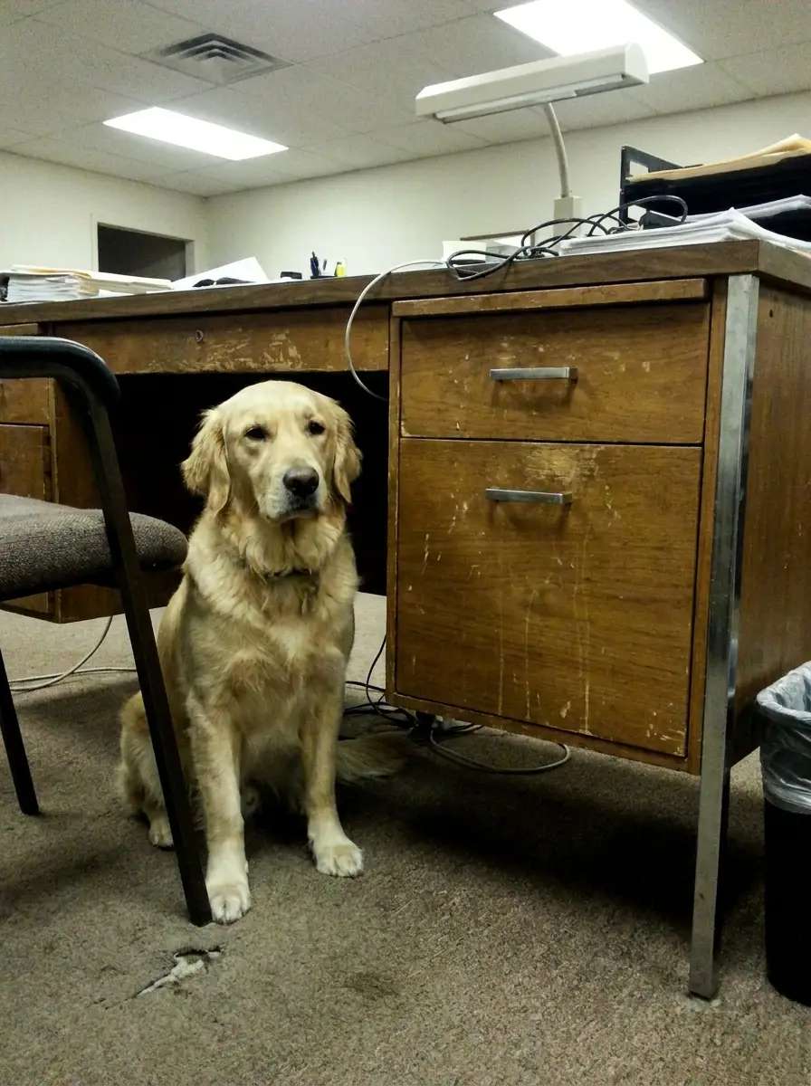 Antes — Cachorro de terno
