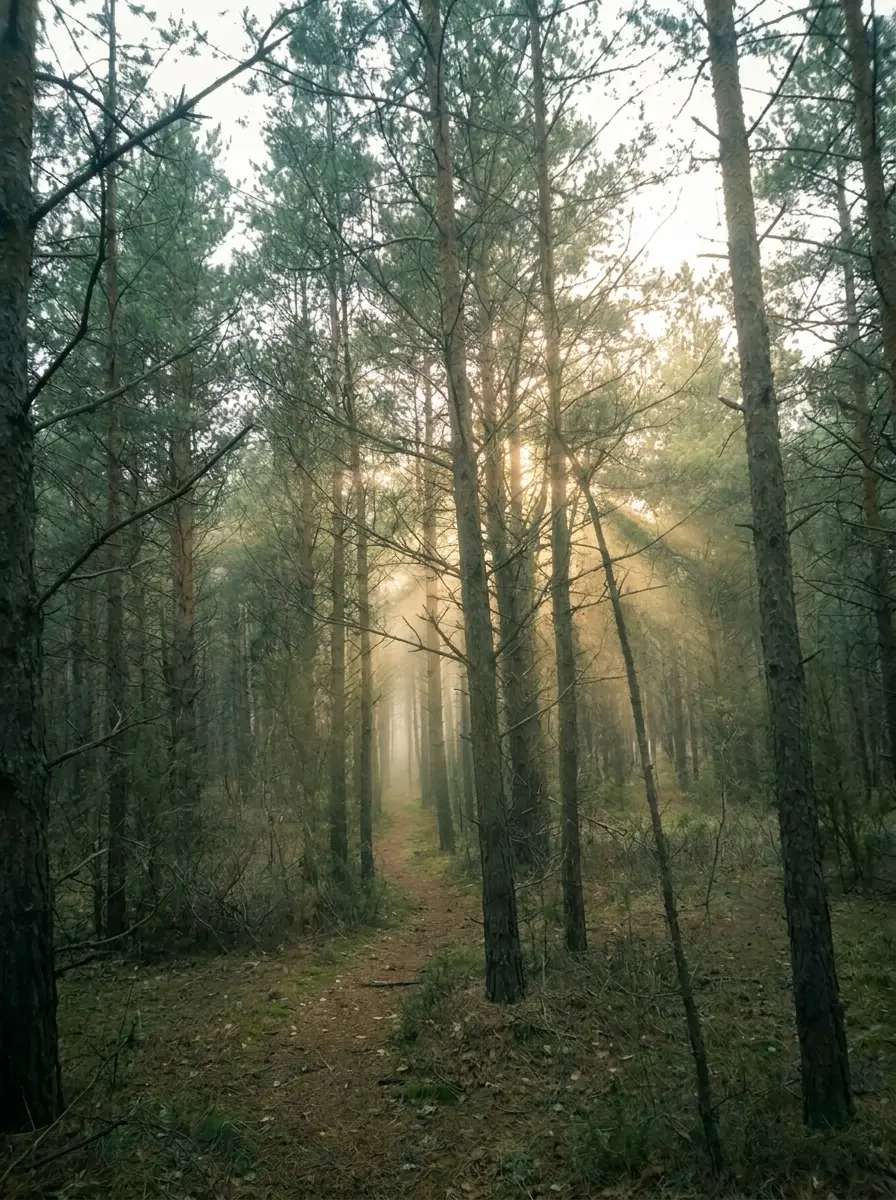 Depois — Neblina na floresta